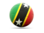 Saint Kitts and Nevis. Football icon. Download icon.