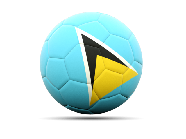 Football icon. Download flag icon of Saint Lucia at PNG format