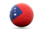 Samoa. Football icon. Download icon.