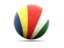 Seychelles. Football icon. Download icon.