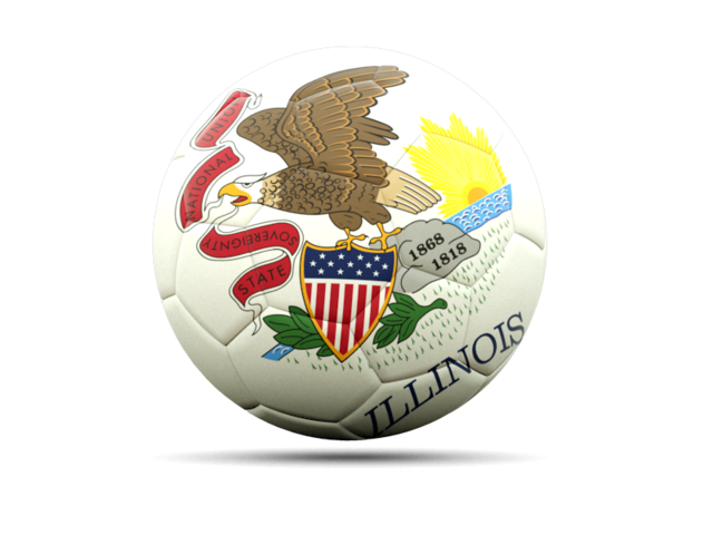 Football icon. Download flag icon of Illinois
