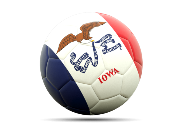 Football icon. Download flag icon of Iowa