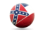 Flag of state of Mississippi. Football icon. Download icon