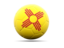 Flag of state of New Mexico. Football icon. Download icon