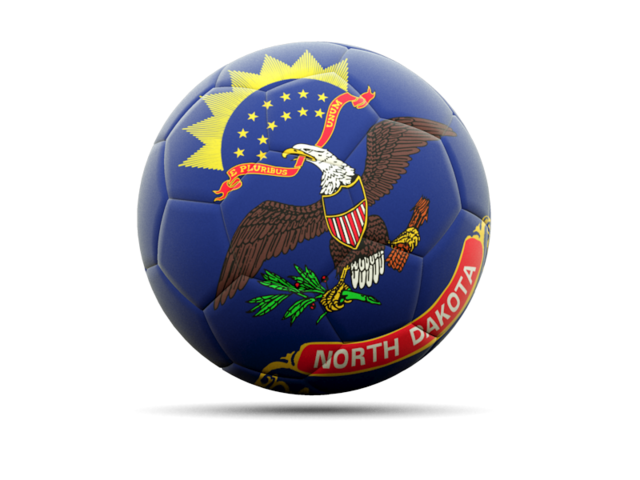 Футбольная иконка. Загрузить иконку флага штата Северная Дакота