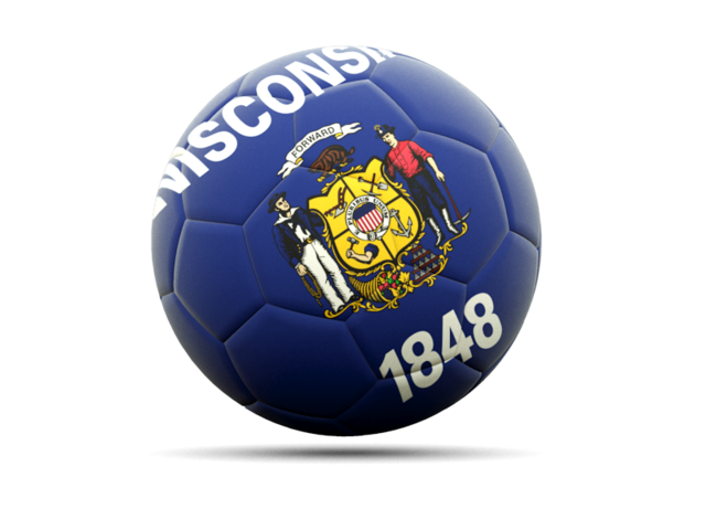 Football icon. Download flag icon of Wisconsin