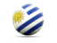 Uruguay. Football icon. Download icon.