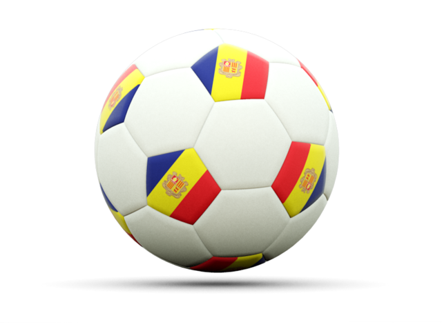 Football icon. Download flag icon of Andorra at PNG format