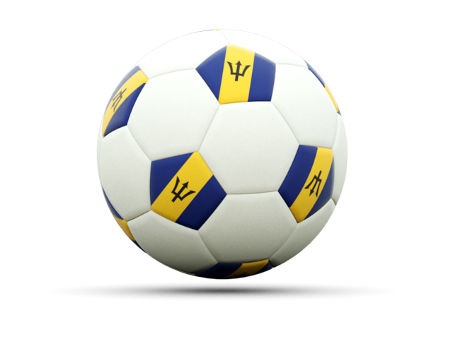 Football icon. Download flag icon of Barbados at PNG format
