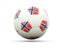 Bouvet Island. Football icon. Download icon.