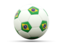 Brazil. Football icon. Download icon.