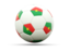 Burkina Faso. Football icon. Download icon.