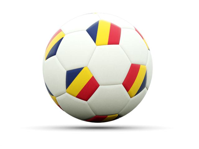 Football icon. Download flag icon of Chad at PNG format