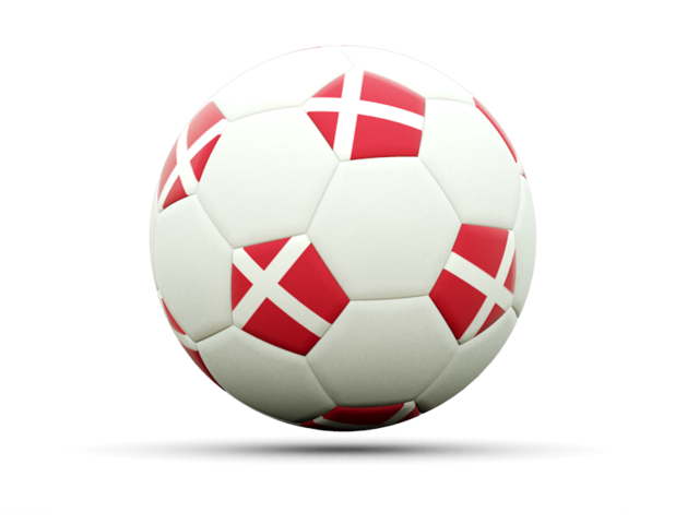 Футбольная иконка. Скачать флаг. Дания
