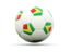 Guyana. Football icon. Download icon.