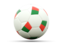 Мадагаскар. Футбольная иконка. Скачать иллюстрацию.