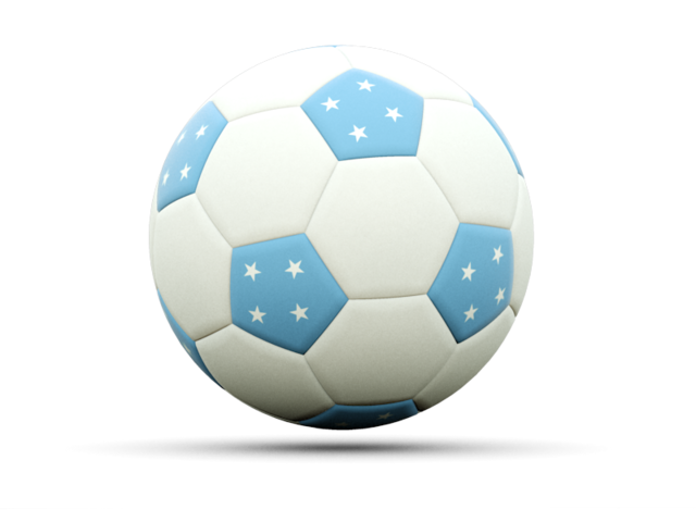 Football icon. Download flag icon of Micronesia at PNG format