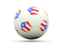 Puerto Rico. Football icon. Download icon.