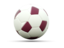 Qatar. Football icon. Download icon.