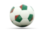 Туркмения. Футбольная иконка. Скачать иллюстрацию.