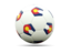 Flag of state of Colorado. Football icon. Download icon