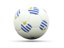 Uruguay. Football icon. Download icon.