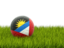 Antigua and Barbuda. Football in grass. Download icon.