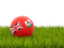 Bermuda. Football in grass. Download icon.