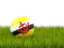 Бруней. Футбольная мяч в траве. Скачать иллюстрацию.