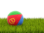 Эритрея. Футбольная мяч в траве. Скачать иллюстрацию.
