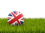 United Kingdom. Football in grass. Download icon.