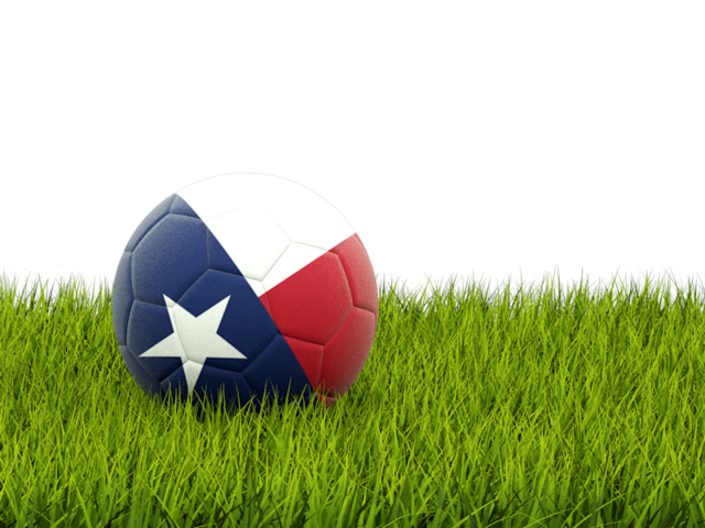 Football in grass. Download flag icon of Texas