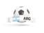 Argentina. Football with banner. Download icon.