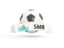 San Marino. Football with banner. Download icon.