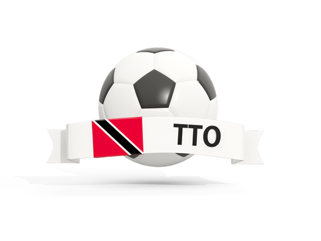 Football with banner. Download flag icon of Trinidad and Tobago at PNG format