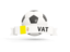 Vatican City. Football with banner. Download icon.