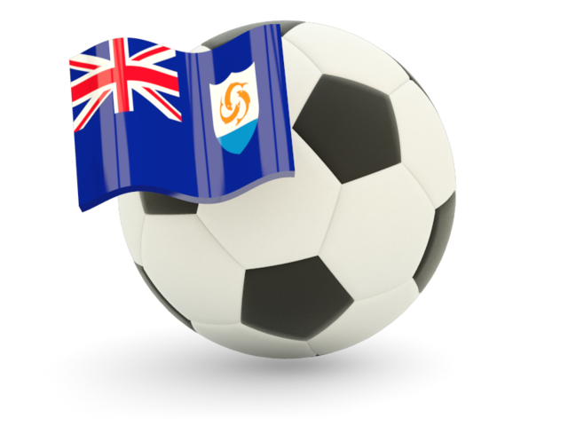 Football with flag. Download flag icon of Anguilla at PNG format
