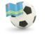 Aruba. Football with flag. Download icon.