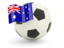 Australia. Football with flag. Download icon.