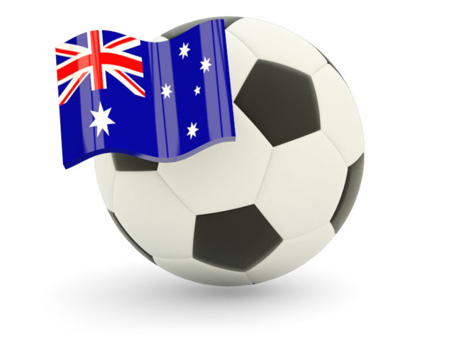 Футбольный мяч с флагом. Скачать флаг. Австралийский Союз