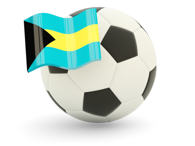 Football with flag. Download flag icon of Bahamas at PNG format