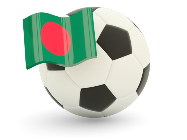 Футбольный мяч с флагом. Скачать флаг. Бангладеш