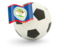 Belize. Football with flag. Download icon.