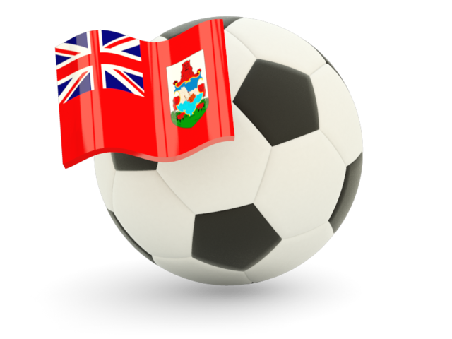 Футбольный мяч с флагом. Скачать флаг. Бермуды