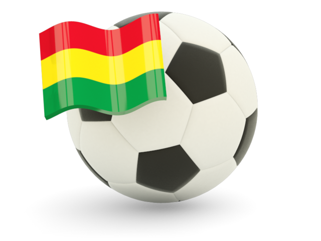 Футбольный мяч с флагом. Скачать флаг. Боливия