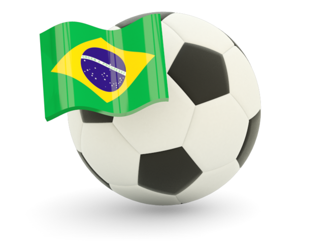 Football with flag. Download flag icon of Brazil at PNG format