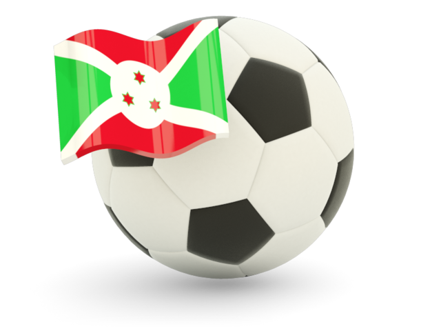 Футбольный мяч с флагом. Скачать флаг. Бурунди