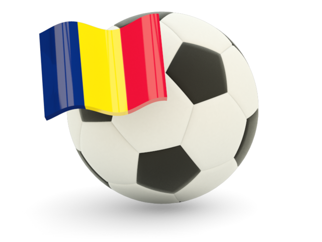 Football with flag. Download flag icon of Chad at PNG format