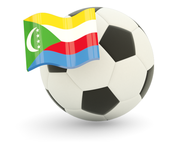 Football with flag. Download flag icon of Comoros at PNG format