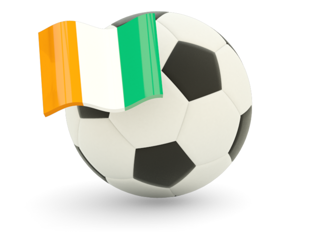 Football with flag. Download flag icon of Cote d'Ivoire at PNG format